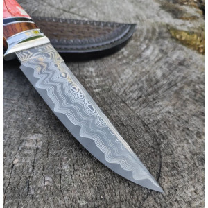 РОЖЕВИЙ КЛИК ІІ ніж ручної роботи майстра MV Knify, сталь K390, 64 HRC. Photo 3